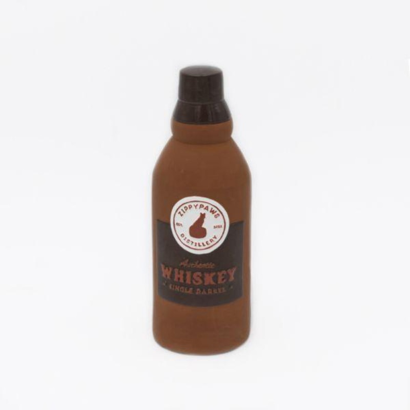 ZippyPaws Latex Happy Hour Crusherz Whiskey Dog Toy