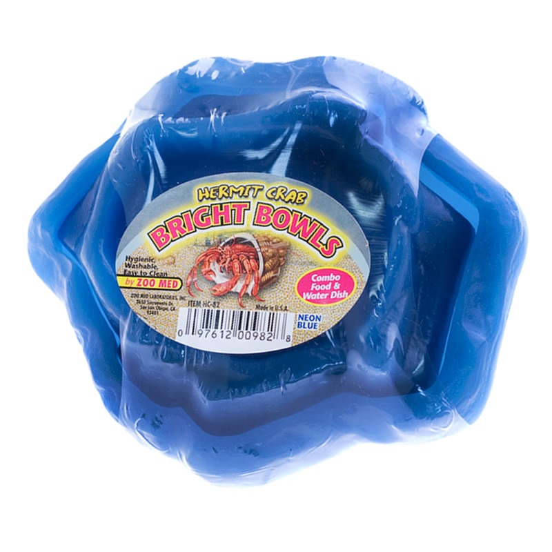 Zoo Med – Hermit Crab Water/Food Bowl Blue (2pk) 2pk