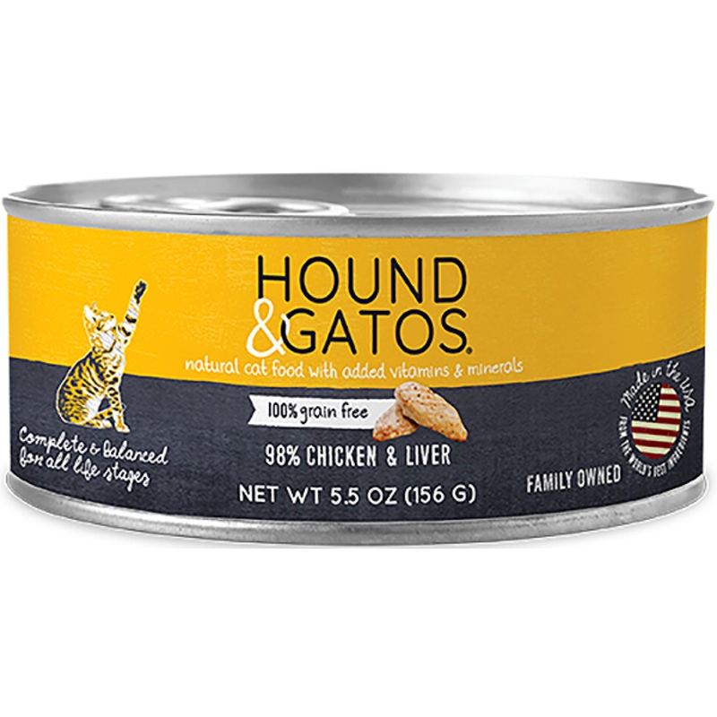 98% Chicken & Chicken Liver Formula Grain-Free Wet Canned Cat Food 5.5 oz Case ( 24 Cans )
