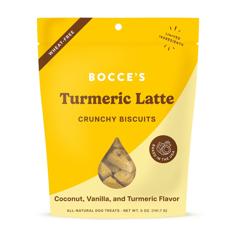 Bocce’s Bakery Turmeric Latte Biscuit Dog Treats 5oz