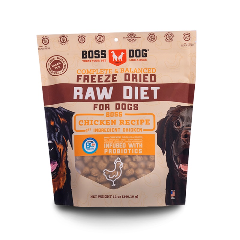 Boss Dog Brand Freeze Dried Raw Diet Chicken Recipe for Dog 12-oz