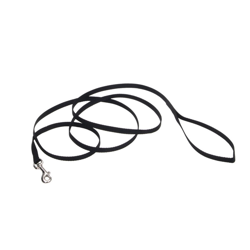 Coastal Single-Ply Dog Leash X-Small – 3/8″ X 6′ Black