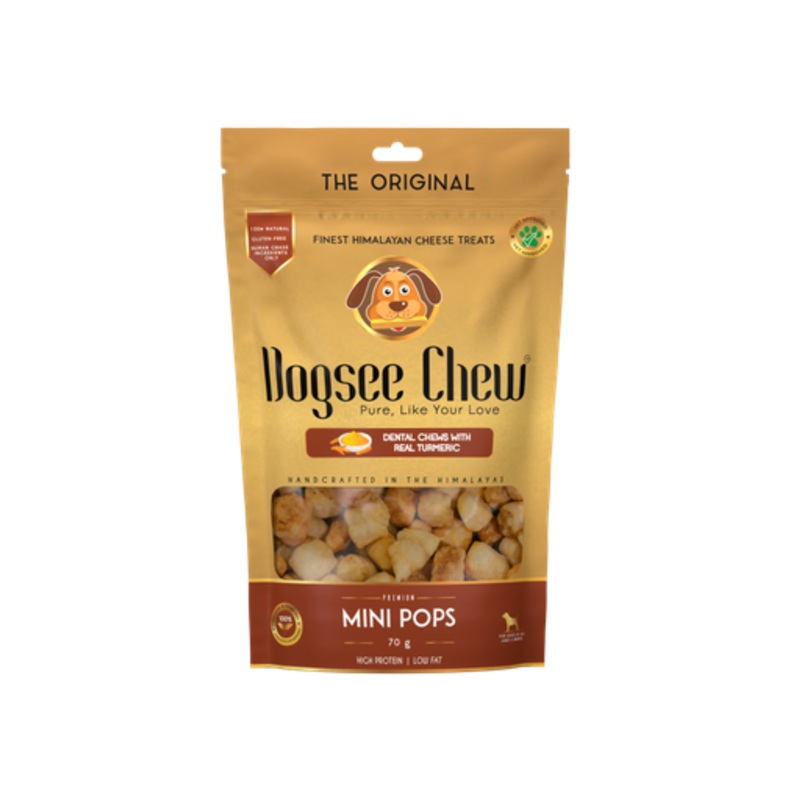 Dogsee Turmeric Mini Pops: Mini bite-sized Dog Training Treats 70g