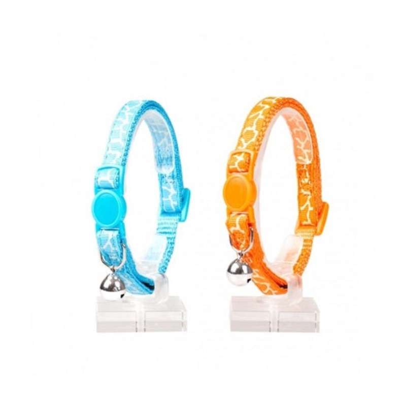 Duvo Cat Collar Nylon Mixed Colors 20 – 30cm / 10mm[Texture – Python]