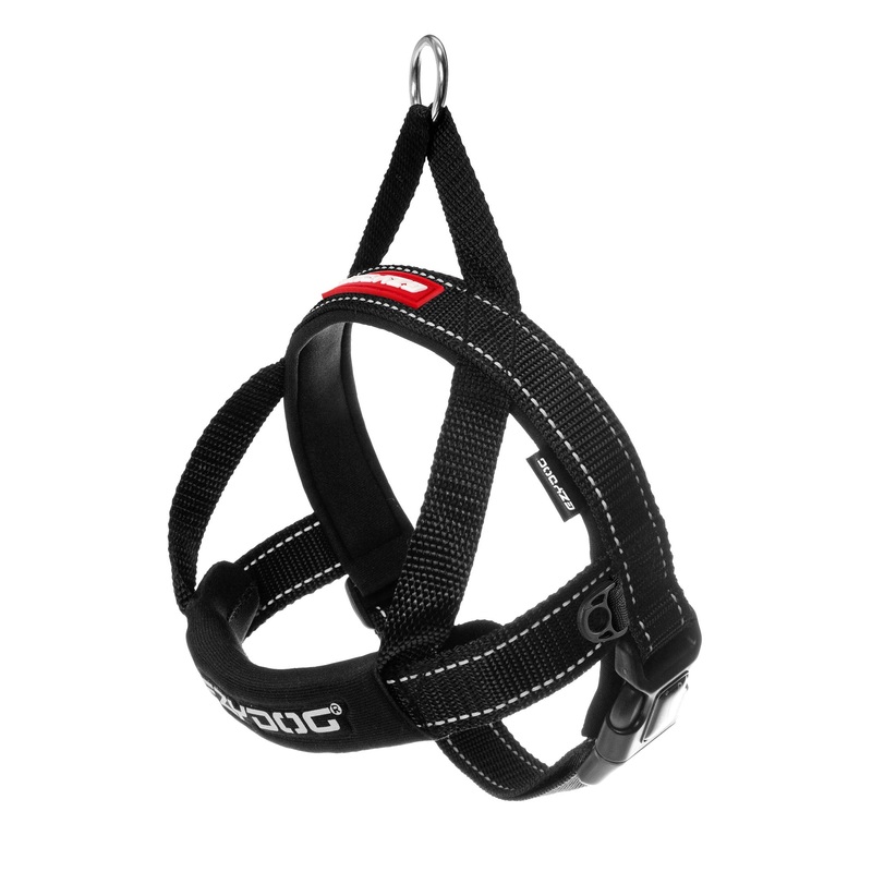 EzyDog Quick Fit Dog Harness, Black Large (Girth 26.5-33″)