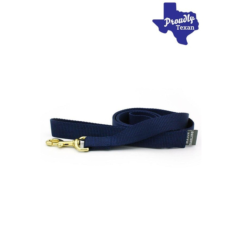 Major Darling Navy Dog Leash 6 ft 1 inch