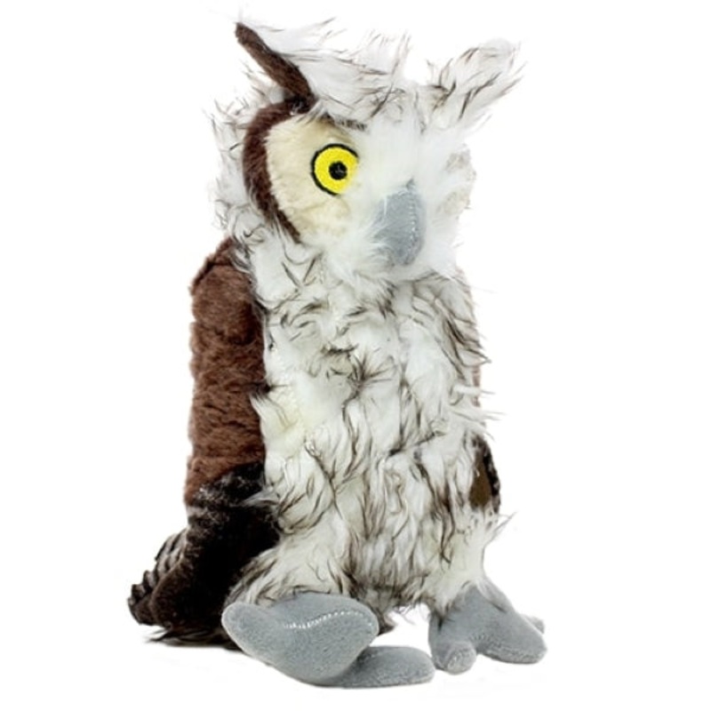 Mighty Nature Series Ollie Owl Durable Squeaky Plush Dog Toy 3 in x 9 in x 3 in