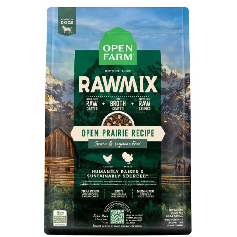 Open Farm RawMix Open Prairie Recipe Grain & Legume Free Dry Dog Food