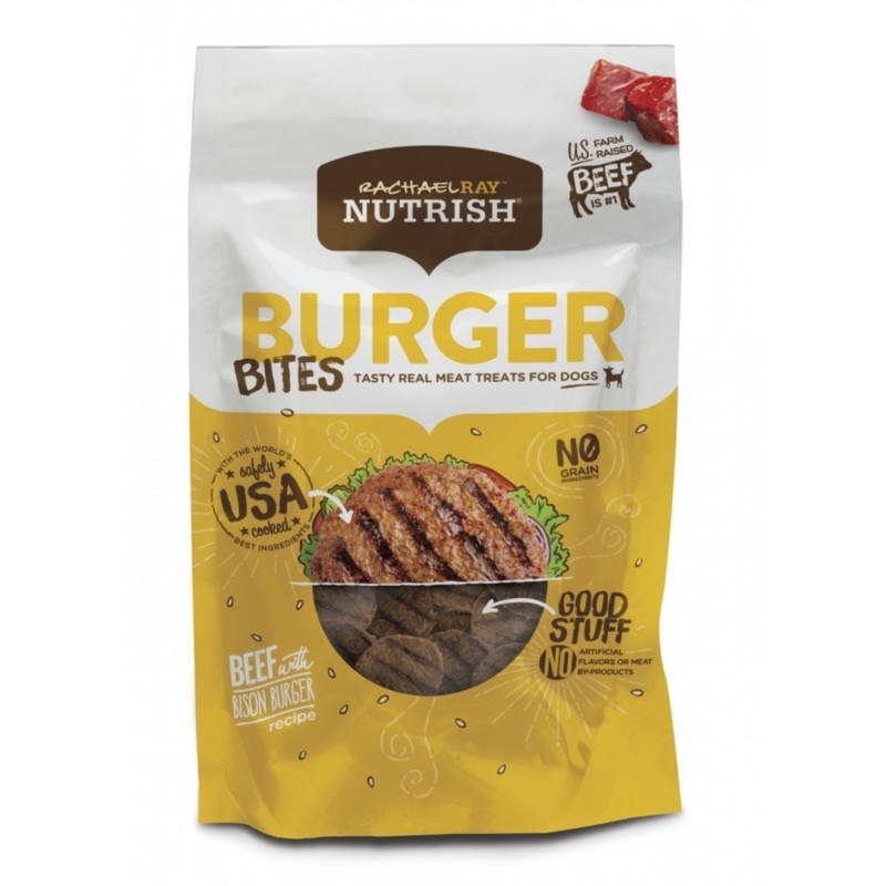 Rachael Ray Nutrish Grain Free Burger Bites Beef Burger & Bison Dog Treats