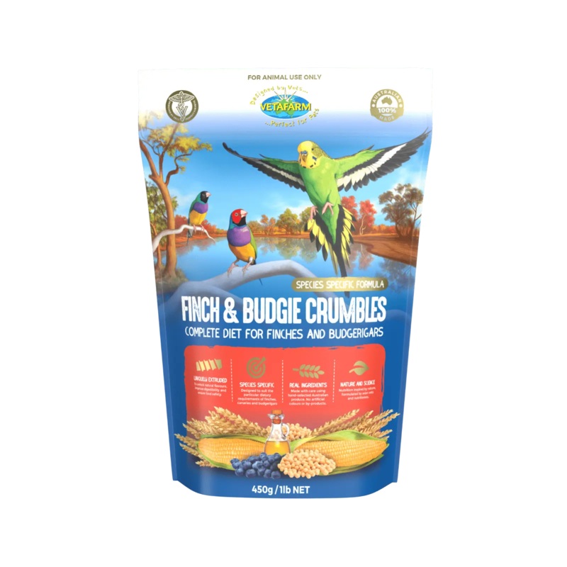 Vetafarm Finch & Budgie Crumbles 2kg
