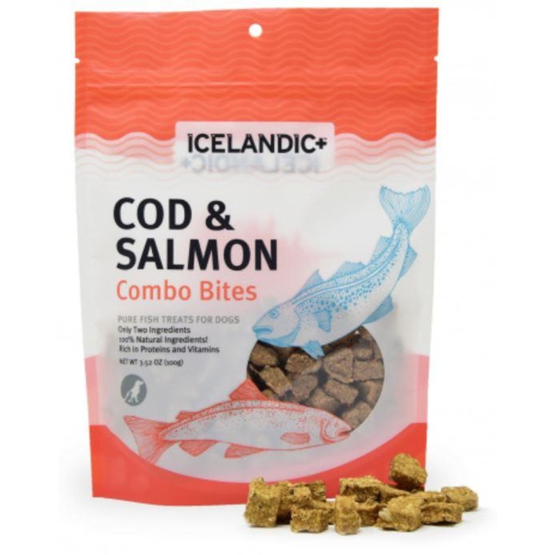 Icelandic+ Cod & Salmon Combo Bites Fish Dog Treats