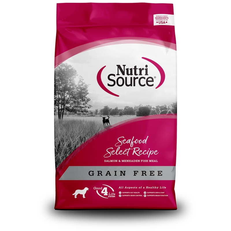 Nutri Source Seafood Select Recipe Healthy Grain Free Dog Food – 26lbs