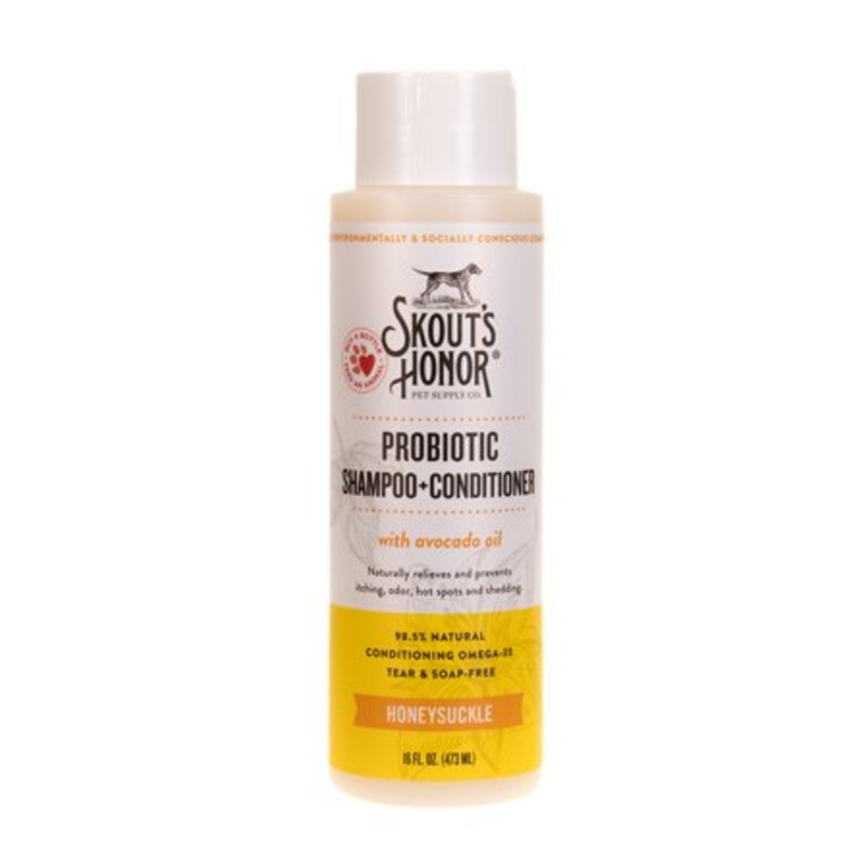 Skout’s Honor Probiotic Shampoo + Conditioner for Dogs Lavender 16 oz