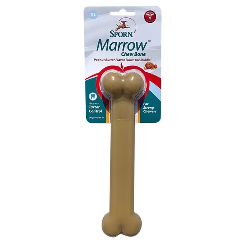 SPORN MARROW CHEW BONE PEANUT BUTTER XSMALL