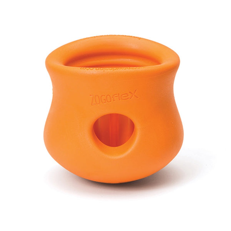 Toppl Treat-Dispensing Dog Toy Orange Large ( 4-in )