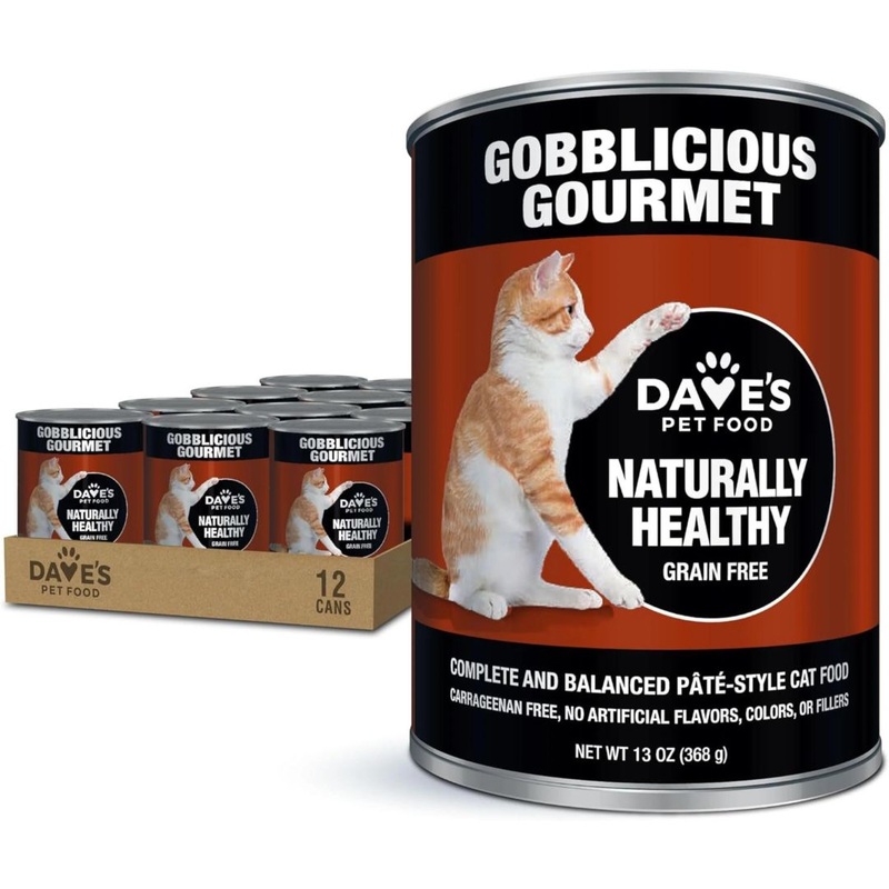Dave’S Pet Food Naturally Healthy Grain Free Shredded Chicken In Gravy Wet Cat Food 13.2oz Can