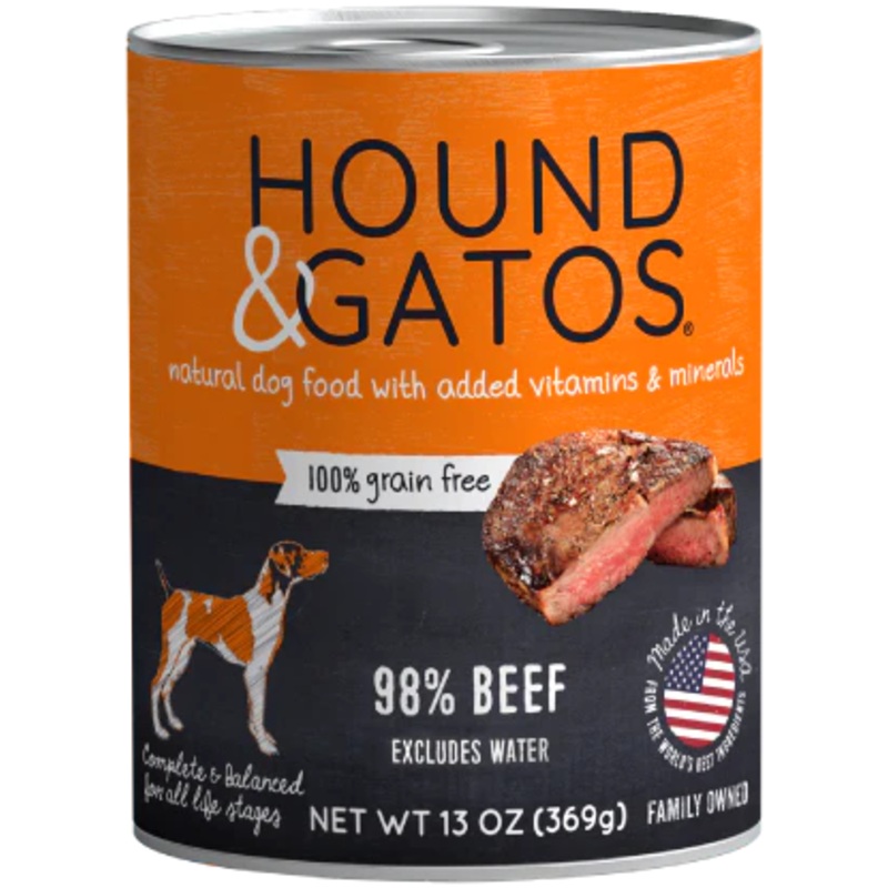 Hound & Gatos Beef Wet Dog Food