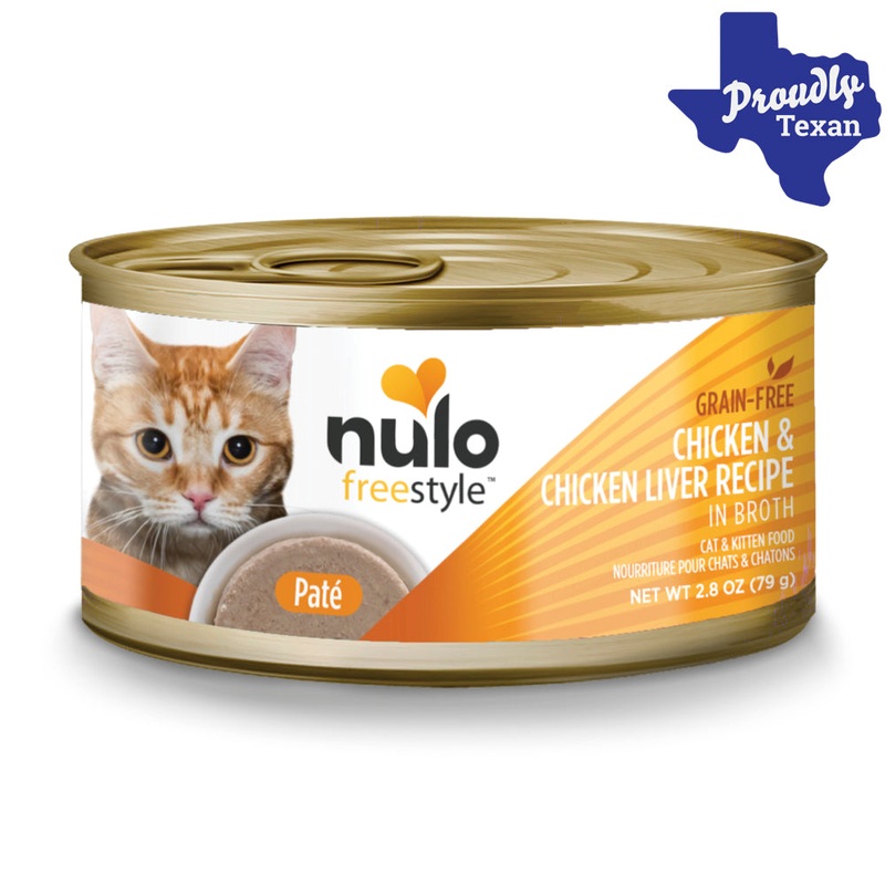 Nulo Freestyle Chicken and Chicken Liver Pate Wet Cat and Kitten Food 2.8 oz