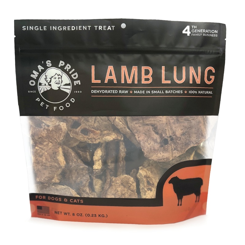 Oma’s Pride Lamb Lung Treats 8oz