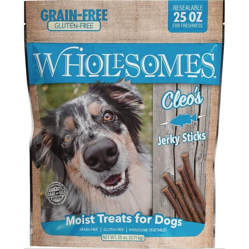 Wholesomes Cleo’s Fish Grain Free Jerky Sticks Treats 25oz