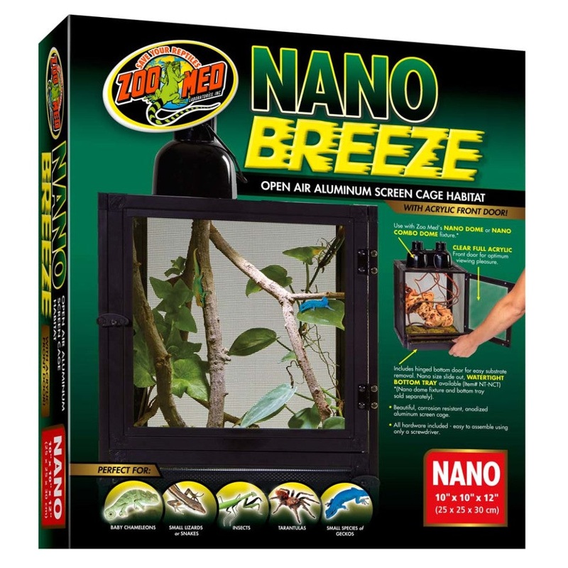 Zoo Med ReptiBreeze Open Air Aluminum Screen Cage Nano