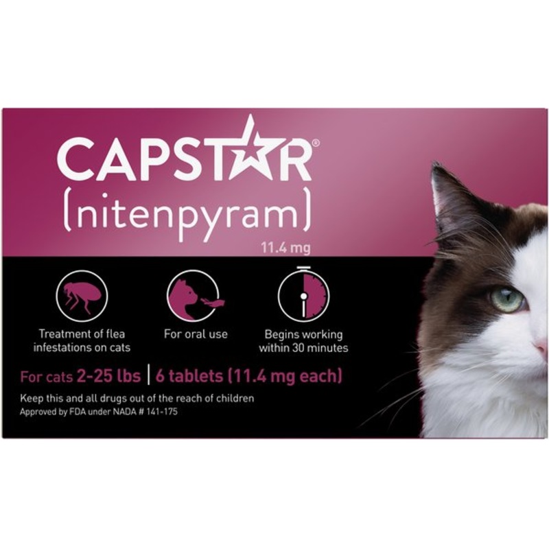 Capstar Flea Tablets for Cats 2-25 lb 6 count