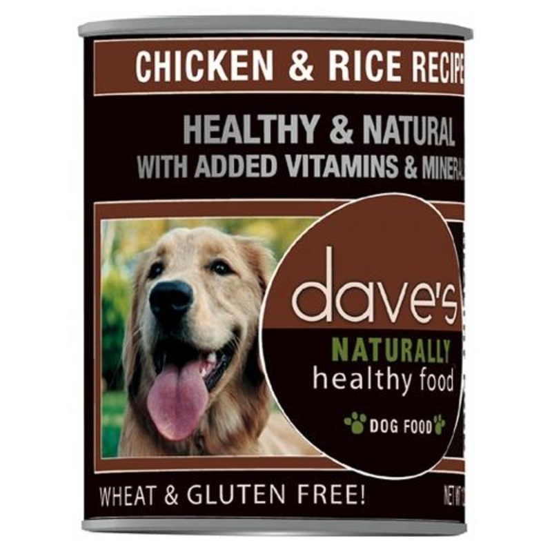 Dave’s Naturally Healthy Chicken & Rice Canned Dog Food