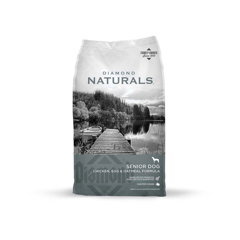 Diamond Naturals Senior Dog Chicken, Egg & Oatmeal Formula 18 Lbs