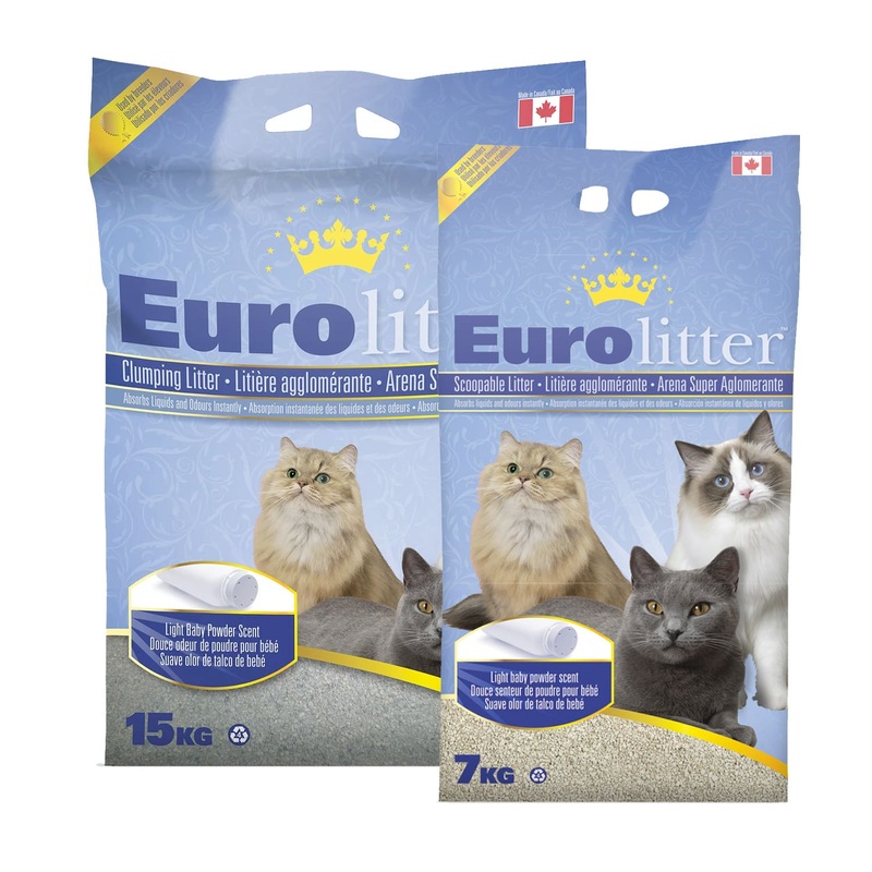 Eurolitter Premium Cat Litter  Babypowder – 7Kg