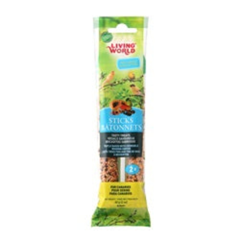 Living World Canary Sticks – Fruit Flavour – 60 g (2 oz) – 2 pack