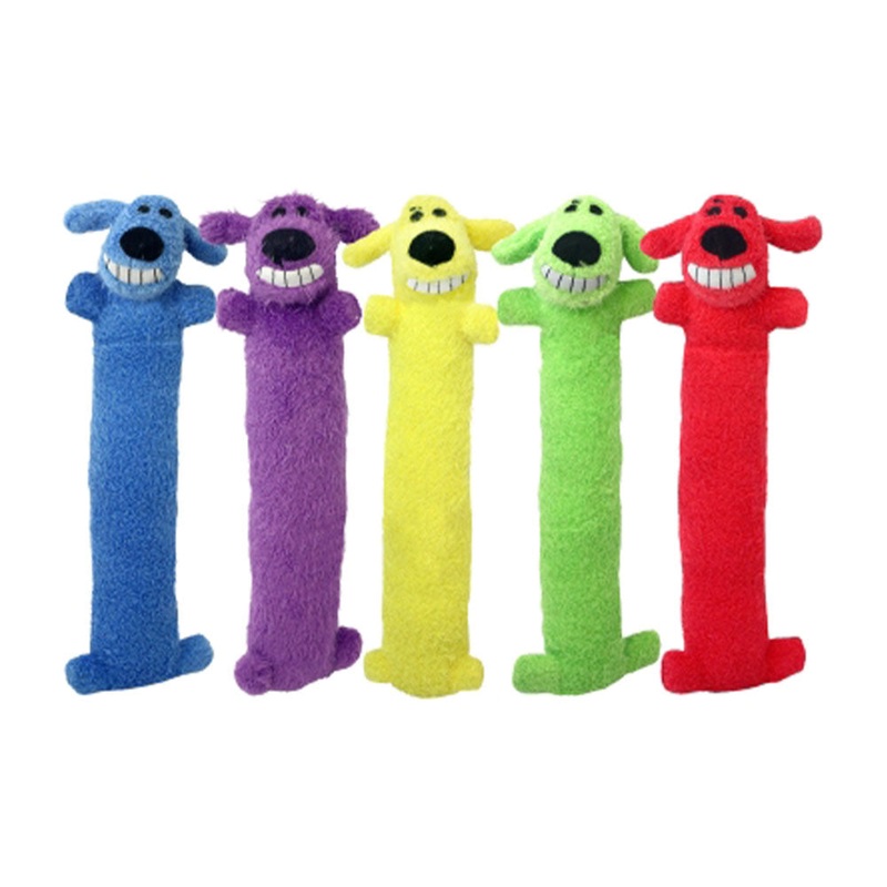 Multipet Loofa Dog Toys Assorted Color 6 Inch