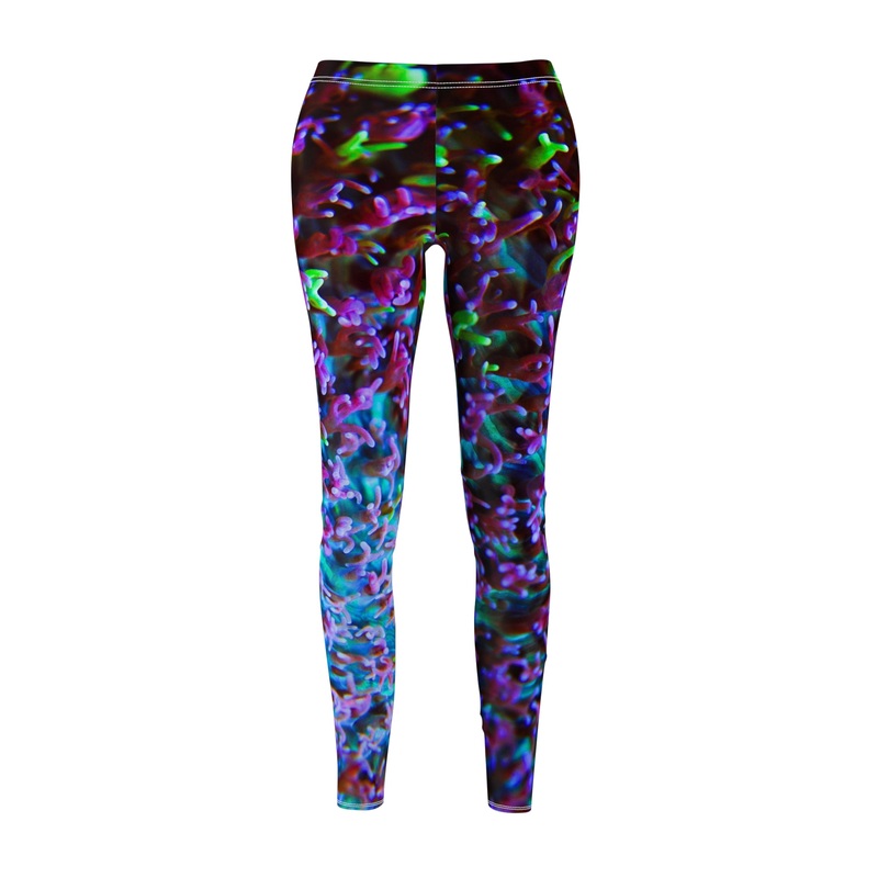 Rhodactis Mushroom Print Leggings (AOP) XS White stitching