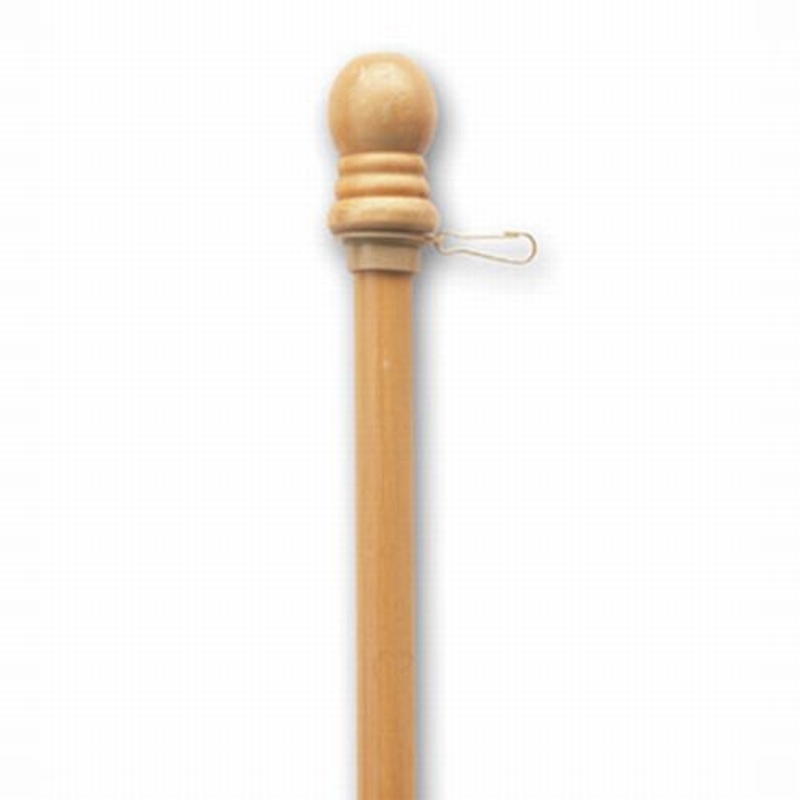 Valley Forge Piece Blonde Wood Flag Pole 5ft.1in.