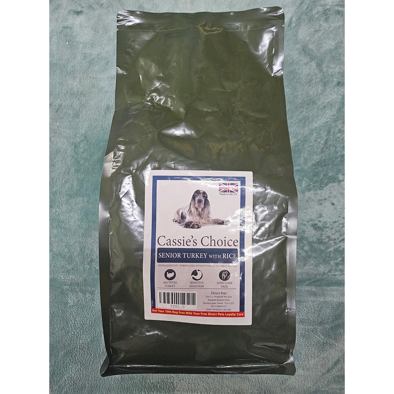 Cassie’s Extra Senior Turkey 1.5kg