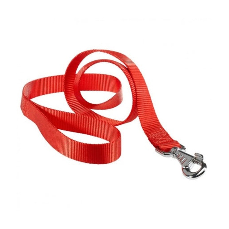 Ferplast Club G Nylon Dog Leash[Color – Red, Dimension – 20mm x L 120cm]