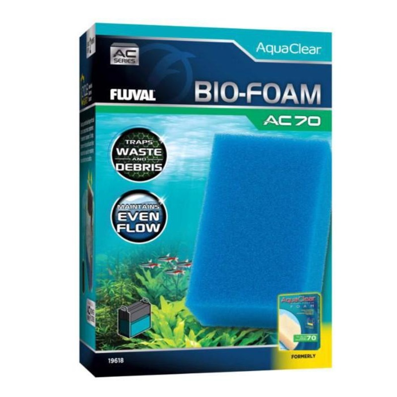 Fluval AquaClear AC70 Power Filter Bio-Foam Insert 1 Pack