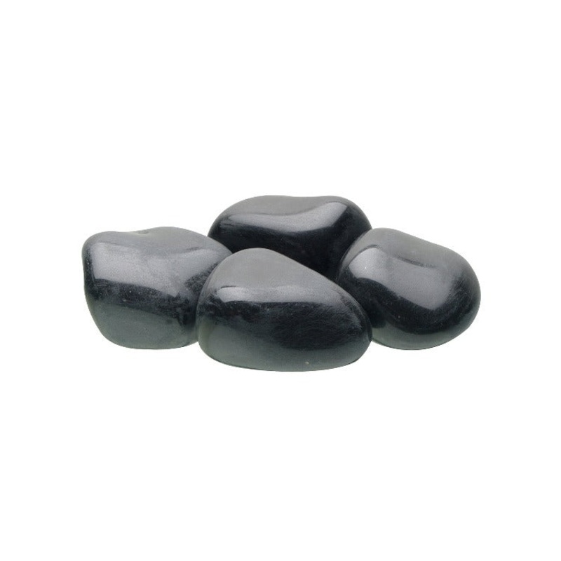 Fluval Pebbles Polished Black Earth Stones 1.5 lb