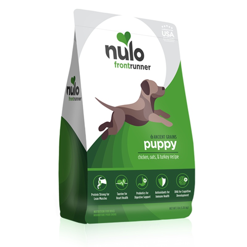 Frontrunner High Meat Kibble Chicken, Oats & Turkey Recipe Puppy Dry Dog Food 24 Pounds