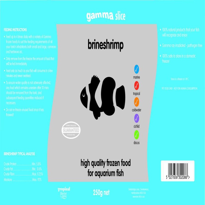 Gamma SLICE Frozen Aquatic Food, 250g Brineshrimp