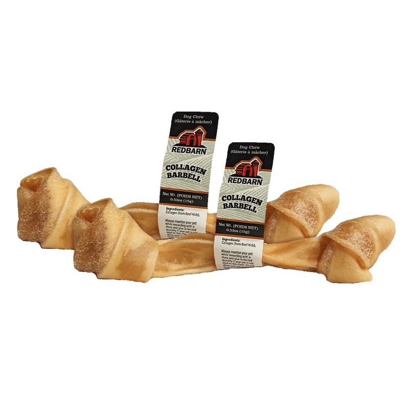 Redbarn Collagen Barbell Dog Treat .53 oz / Case of 30