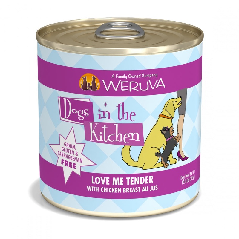 Dogs in the Kitchen Love Me Tender Grain-Free Chicken Breast Canned Dog Food 10 oz, case of 12