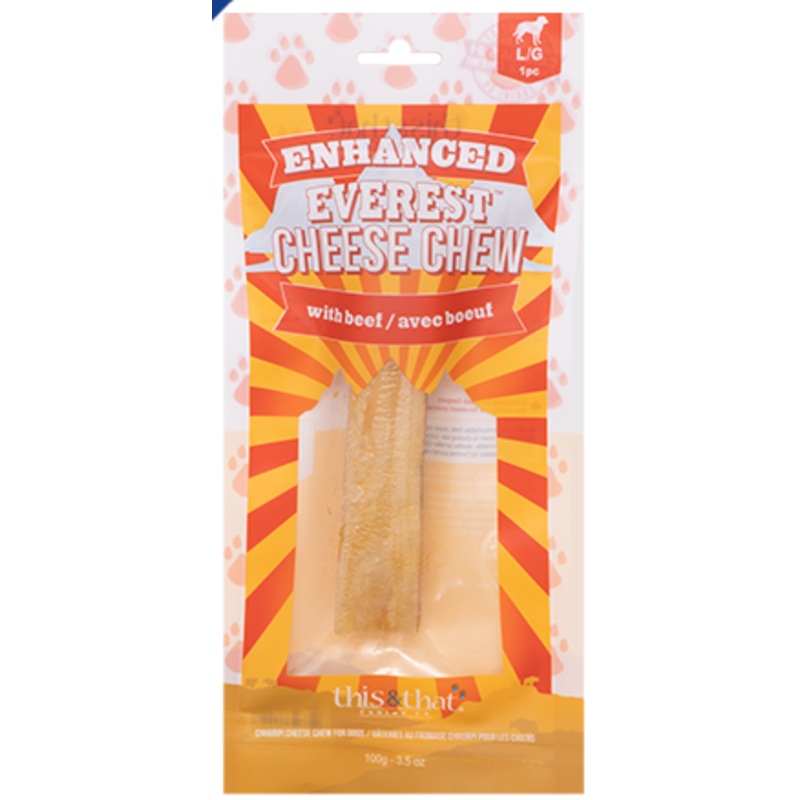 Enhanced Everest Cheese Chew (Large, Beef) | This&That