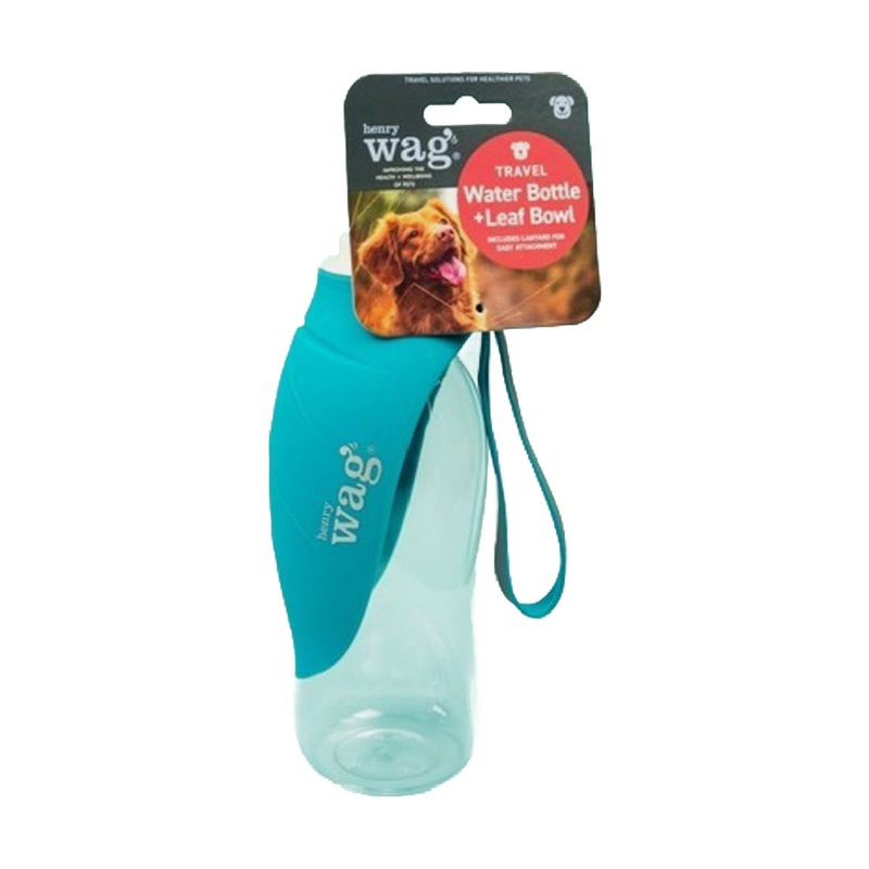 HW Water Bottle with Leaf Bowl – Blue