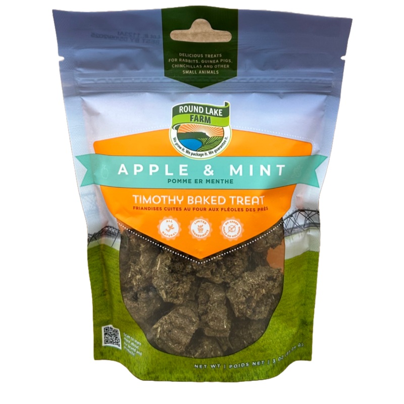 Round Lake Farm Timothy Apple Baked Treat 3 oz