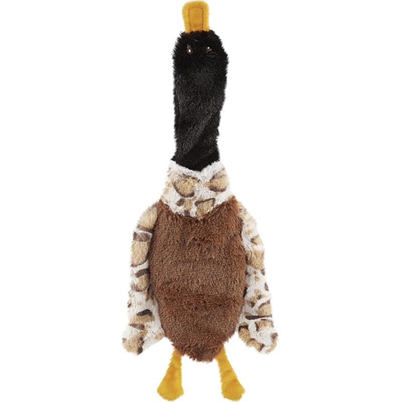 Skinneeez Crinklers Bird Stuffing-Free Squeaky Plush Dog Toy 14 in