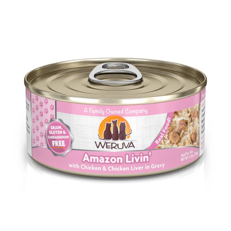 Weruva Classic Amazon Livin’ Cat Food Case 24 x 156g