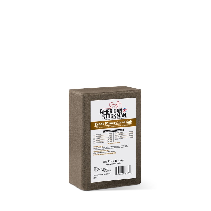 American Stockman Trace Mineralized Salt 4 Lbs