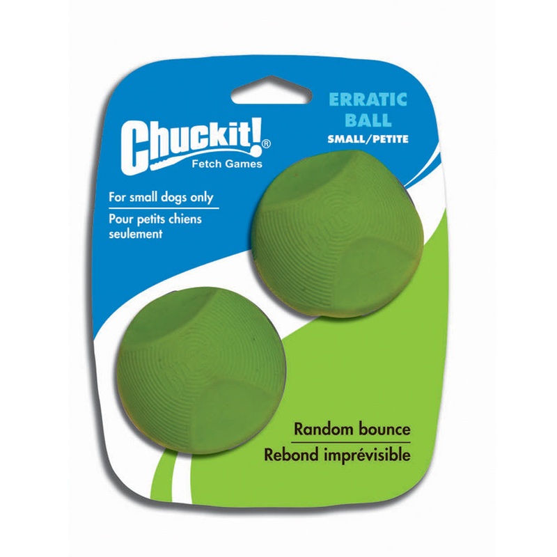 Chuckit! Erratic Ball Dog Toys Green Color 2 Pack Medium