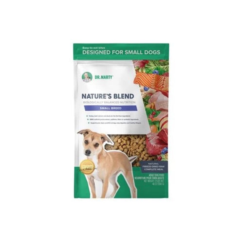 Dr. Marty Nature’s Blend Premium Freeze-Dried Small Breed Essential Wellness Dog Food, 48 oz