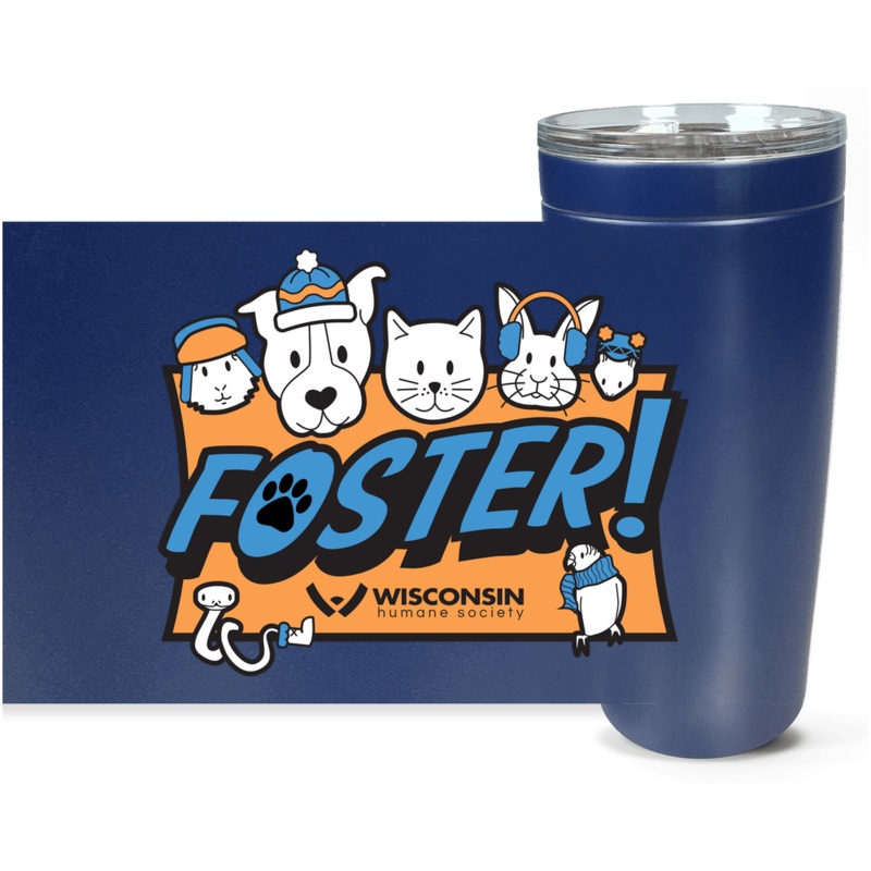 Foster Winter Logo Viking Tumblers Navy